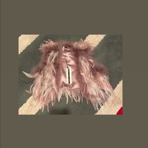 TopShop Feather Vest